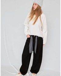 Stradivarius - Basic V-neck Knit Jumper - Lyst
