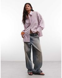 Collusion - Oversized Boxy Long Sleeve Shirt - Lyst