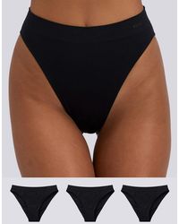 Boux Avenue - 3 Pack Brazilian Knickers High Leg Seamfree Underwear - Lyst