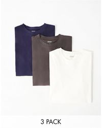 ASOS - Confezione da 3 t-shirt oversize a maniche lunghe - Lyst