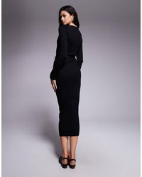 Robe Moulante Grise River Island - Taille 10, Occasion Très Bon état