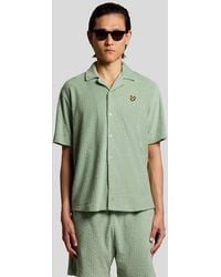 Lyle & Scott - Ss Woven Shirts Honeycomb Towelling Resort Shirt - Lyst