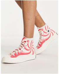 Converse - Chuck 70 Hi Trainers With Swirl - Lyst