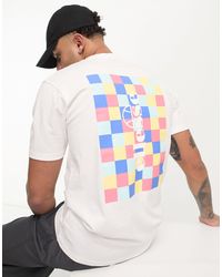 Ellesse - Camiseta blanca con estampado trasero multicolor chello - Lyst