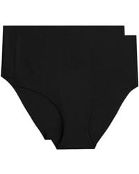 Oysho - 2 Invisible Polyamide Blend Classic Mid-rise Briefs - Lyst