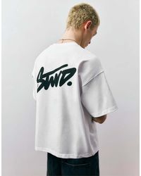 Pull&Bear - Stwd Logo Boxy Oversized T-Shirt - Lyst