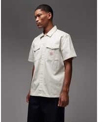 Levi's - Workwear Capsule Badge Logo Short Sleeve Worker Shirt - Lyst