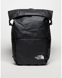 The North Face - Base Camp Voyager Roll Top Logo Backpack - Lyst