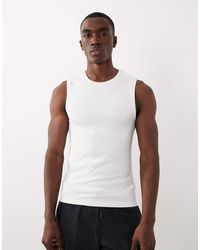 4505 - Seamless Rib Muscle Fit Training Tank - Lyst