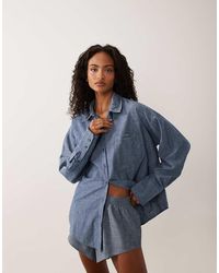 Calvin Klein - Long Sleeve Shirt Co-Ord - Lyst