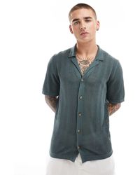 Only & Sons - – weitmaschiges strickhemd - Lyst