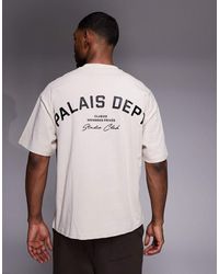 River Island - Oversized T-shirt With Palais Graphic - Lyst