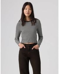 Levi's - Essential Baby T-Shirt Met Lange Mouwen - Lyst
