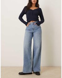 JJXX - Vaqueros De Corte Ancho Con Lavado Azul Claro Tokyo De - Lyst