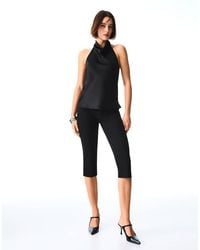 Bershka - Draped Sateen Top - Lyst