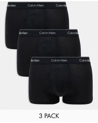 Calvin Klein - Modern Cotton 3 Pack Trunk With Waistband - Lyst