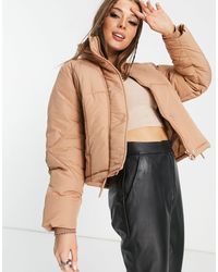 TOPSHOP Pink Padded Puffer Jacket - Multicolour