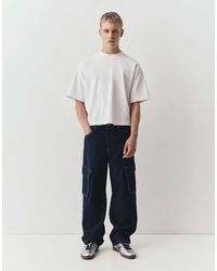 Pull&Bear - – weite cargo-jeans - Lyst