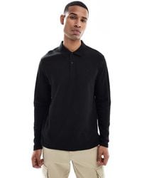Jack & Jones - Textured Polo With Long Sleeves - Lyst
