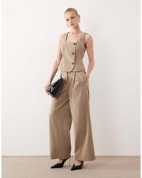 Aware - High Waist Wide Leg Deep Pleat Pants - Lyst