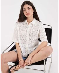 Levi's - Harlie Short Sleeve Lace Shirt - Lyst