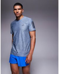adidas Originals - Adidas Running Own The Run T-Shirt With 3 Stripes - Lyst