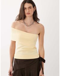 Mango - One Shoulder Top - Lyst