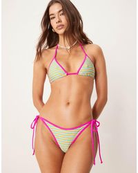 Bright Swimwear - Bright Swim Melody Sorbet Tie Side Bikini Bottom - Lyst