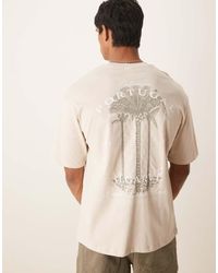 SELECTED - Oversized T-Shirt Met Portugal-Print Op De Achterkant - Lyst