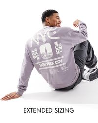 ASOS - Oversized Sweatshirt With City Print - Lyst