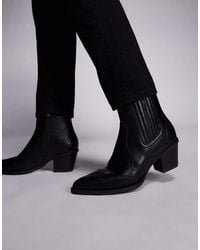 ASOS - Western Chelsea Boots - Lyst