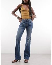 TRUE RELIGION - Becca Mid Rise Flap Pocket Bootcut Jeans - Lyst