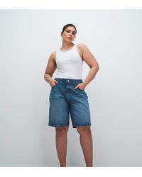 ASOS - Asos Design Curve Denim Bermuda Short - Lyst