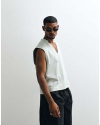 ASOS - Boxy Oversized Tank With V-neck - Lyst