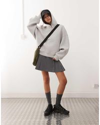 Weekday - Oversized Hoodie Van Stof - Lyst