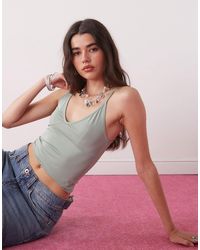 Collusion - Deep V Cami Top - Lyst