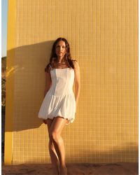 Stradivarius - Short Balloon Strap Dress - Lyst