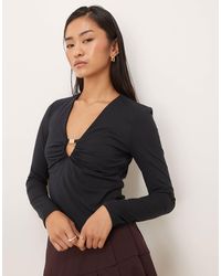 Abercrombie & Fitch - – bh-freies, langärmliges oberteil - Lyst