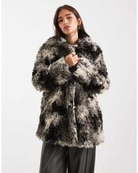ASOS - Faux Fur Coat - Lyst
