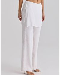 House Of Cb - Leona Sateen Trousers With Over Skirt - Lyst