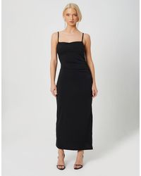 Brave Soul - Strappy Square Neck Midi Dress - Lyst