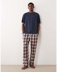 GANT - Geruite Pyjamabroek Van Flanel - Lyst