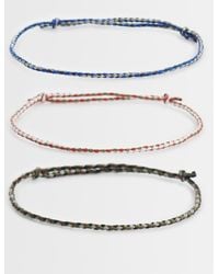 ASOS - 3 Pack Puller Rope Cord Bracelets - Lyst