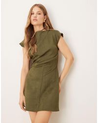 ASOS - – drapiertes minikleid aus neoprenartigem stoff - Lyst