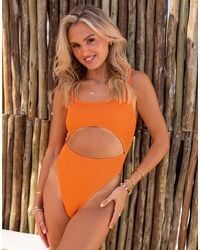 South Beach - X misha grimes – gekräuselter badeanzug - Lyst