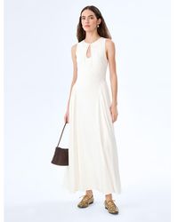 OMNES - Dresses Margate Dress Sleeveless Linen Midi Dress With Keyhole Detail - Lyst
