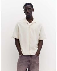 Pull&Bear - Terrycloth Short Sleeve Shirt - Lyst