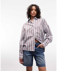 Collusion - Oversized Shirt With Keyhole Detail - Lyst
