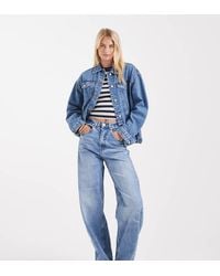 ASOS - Asos Design Tall High Waisted Barrel Leg Jeans - Lyst