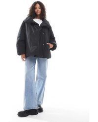 ASOS - Gewatteerd Jack Met Opstaande Boord - Lyst